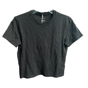 Everlane The Organic Cotton Box-Cut Tee Shirt Black Size XSmall